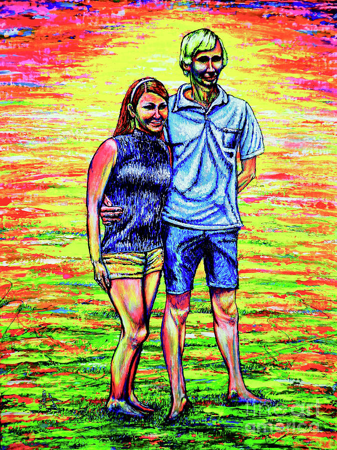 Scott Ross and wife Painting by Viktor Lazarev