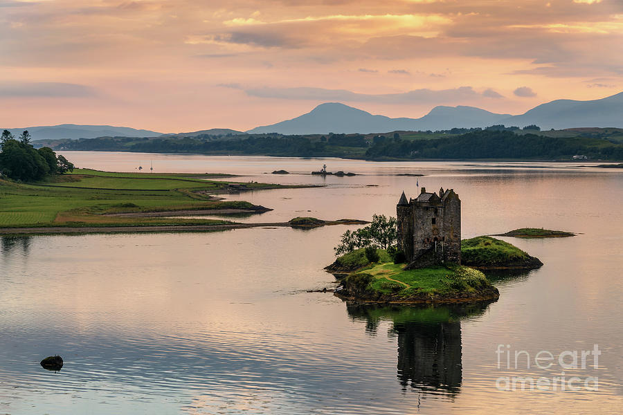 Castle Photograph - Scottish castle at sunset by Delphimages Photo Creations