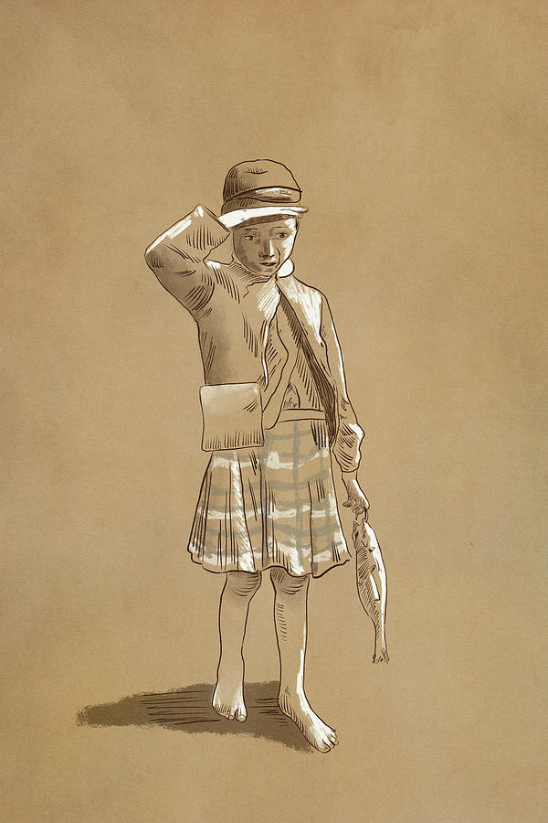 Scottish Fishboy Digital Art by Roberta Murray