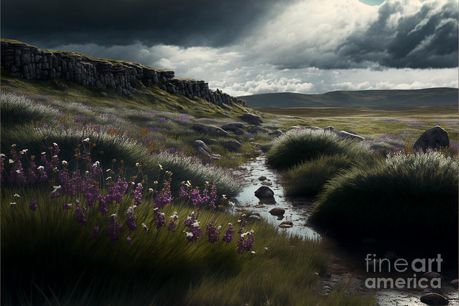 Scottish Highlands II Digital Art by Eva Sawyer
