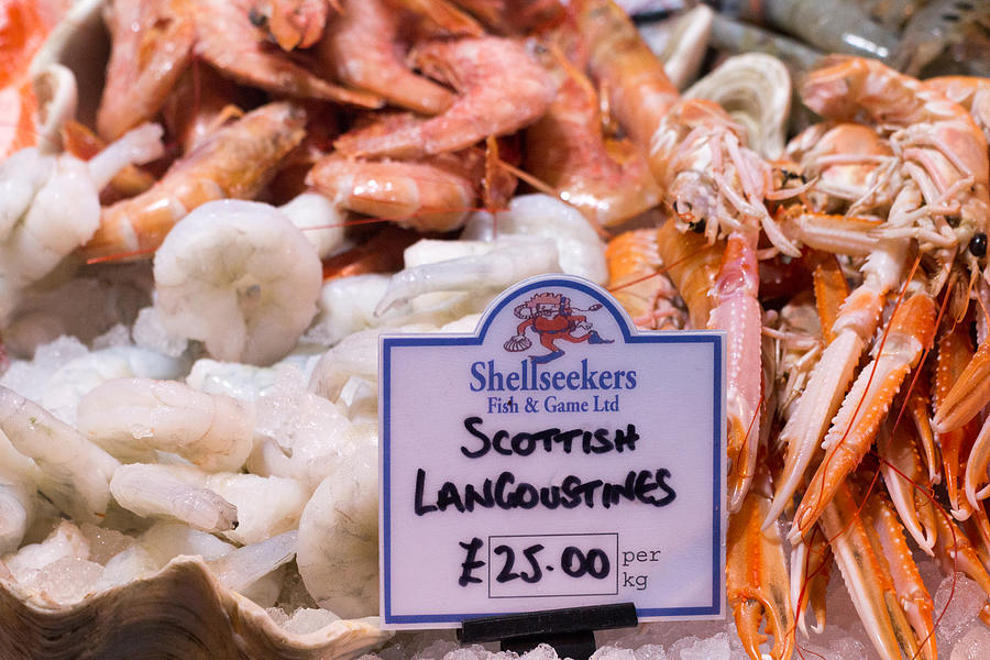 Scottish Langoustine in Borough Market, London Photograph by Moonstone Images