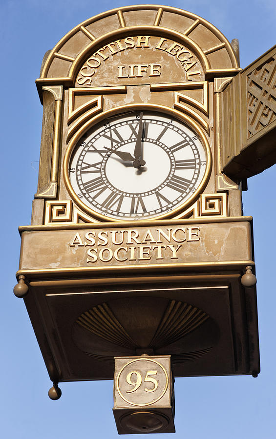 Scottish Legal Building Clock, Glasgow Photograph by Theasis