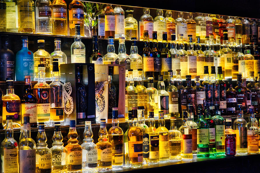 Scottish Malt Whisky Display Photograph by Stuart Litoff