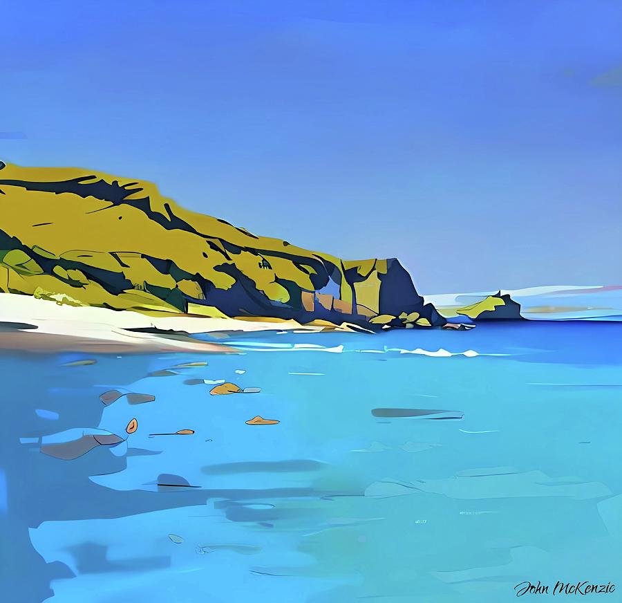 Scottish North Coast Cliffs Digital Art by John Mckenzie