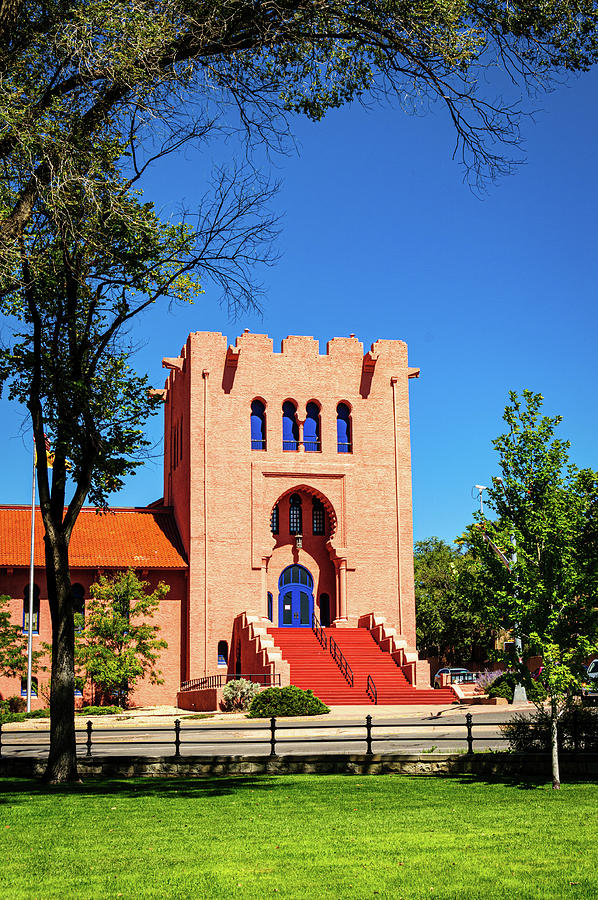 Santa Fe Photograph - Scottish Rite Masonic Center, Santa Fe, New Mexico by Mark Summerfield