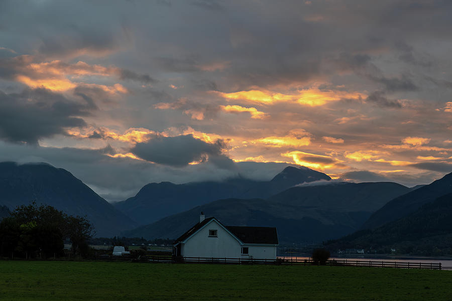 Scottish sunrise Photograph by Shirley Mitchell