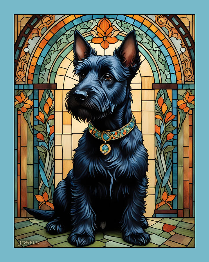 Dog Ai Art - Scottish Terrier 22FEB25 by Greg Joens Dog Ai Art - Scottish Terrier 22FEB25 by Greg Joens
