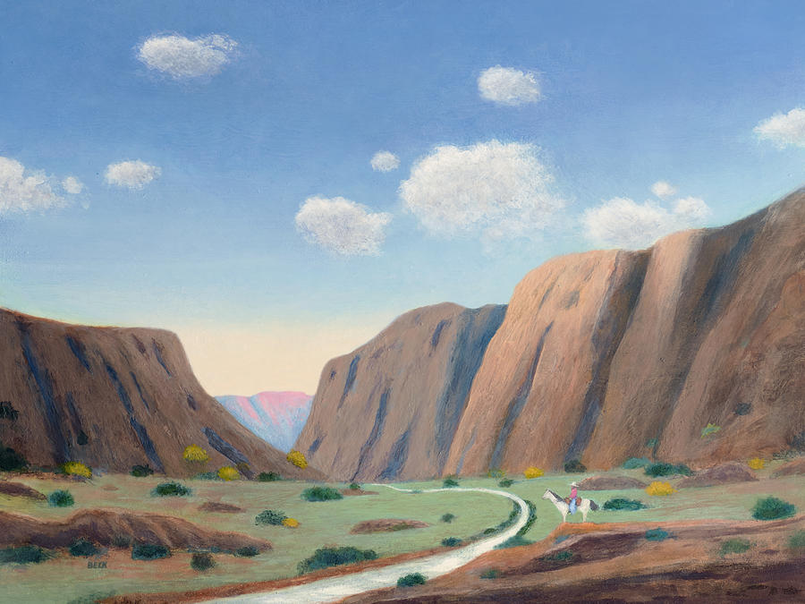 Mountain Painting - Scouting the Pass by Gordon Beck