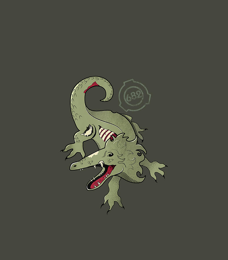 SCP 682 Hard to Destroy Reptile SCP Foundation Digital Art by Harbud Neala  - Pixels