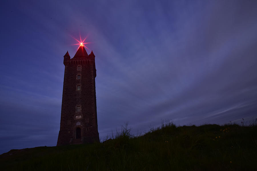 Scrabo Tower By Night Photograph