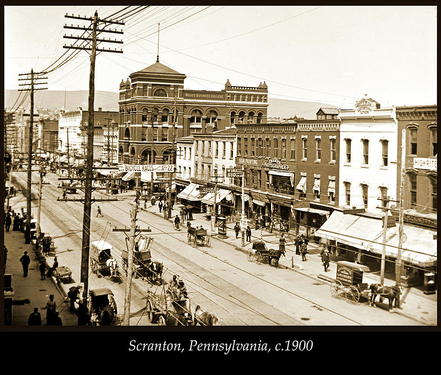 Scranton, Pennsylvania, C. 1900 Photograph by A Macarthur Gurmankin