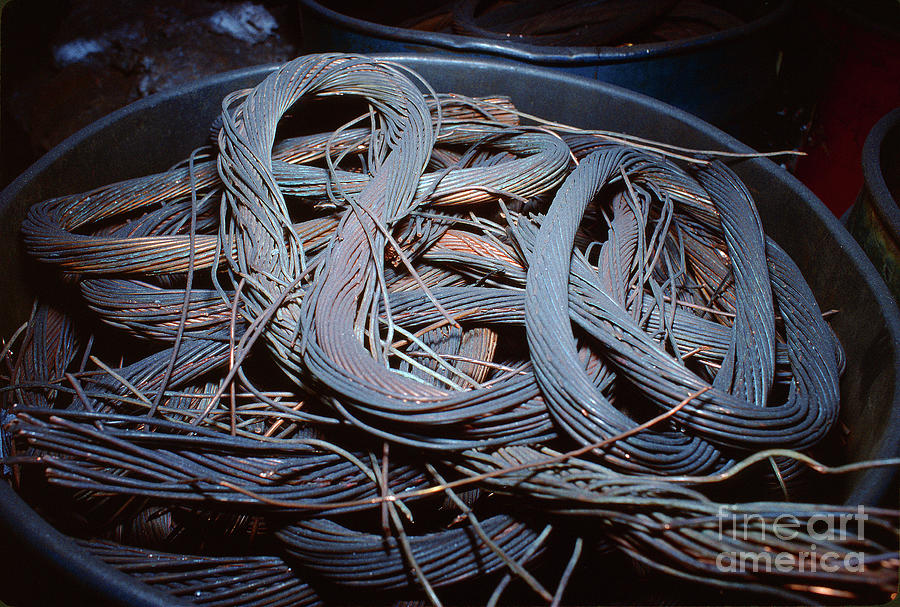 Scrap Copper Wiring for Melting, Metal Foundry, California Photograph by Wernher Krutein