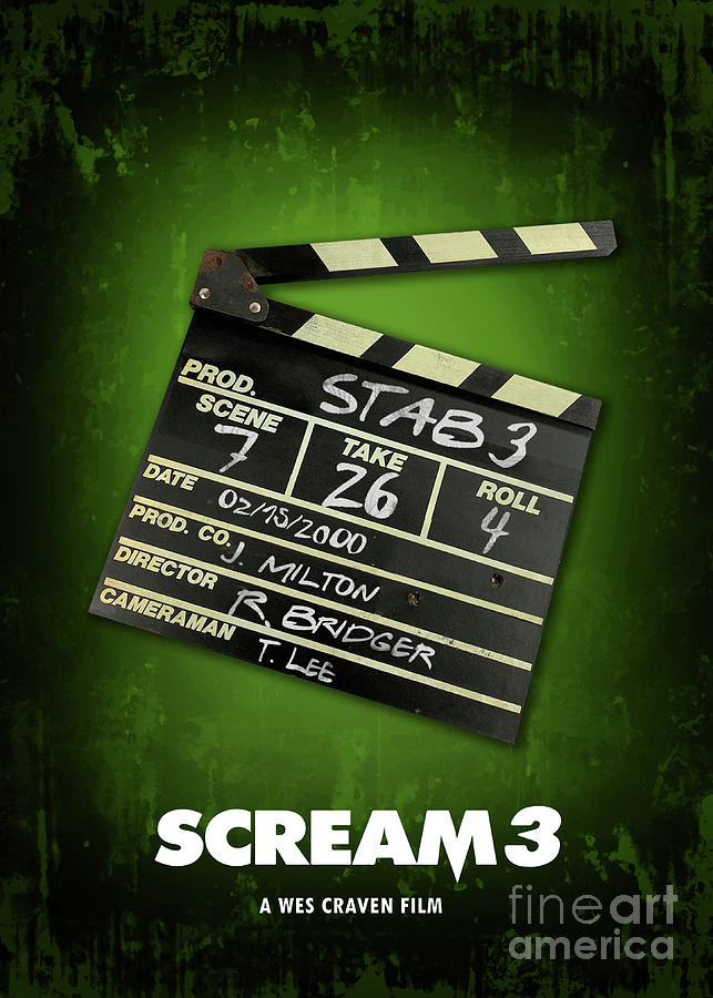 David Arquette Digital Art - Scream 3 by Bo Kev