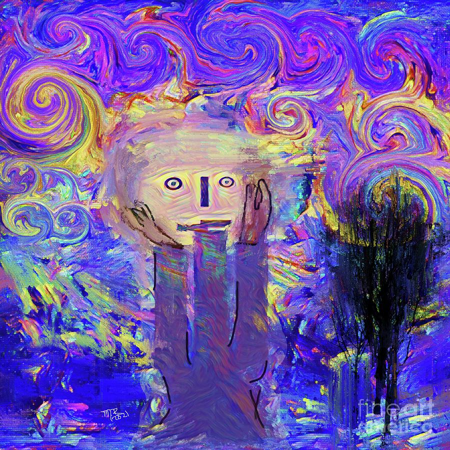 Scream 4.0 on a different planet Digital Art by Michelle Ressler