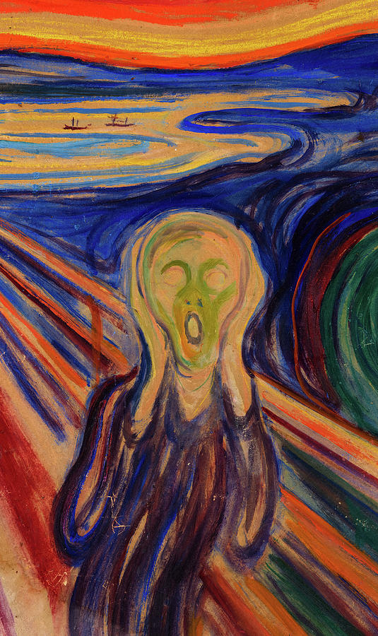 Edvard Munch Painting - Scream by Edvard Munch