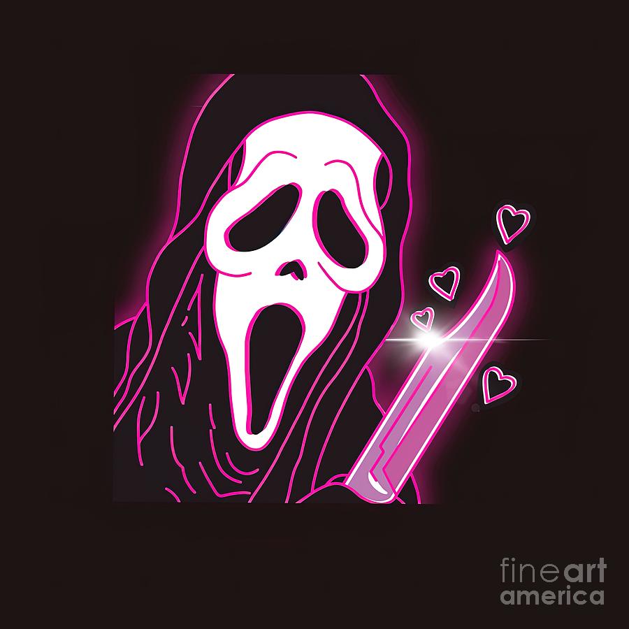 Scream Ghost Face Painting by Tina Maisie Fine Art America