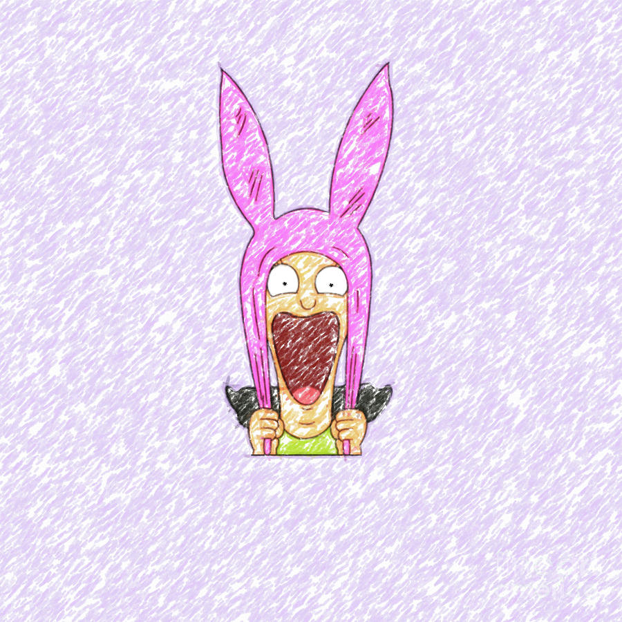 Screaming Louise Drawing by Darrell Foster