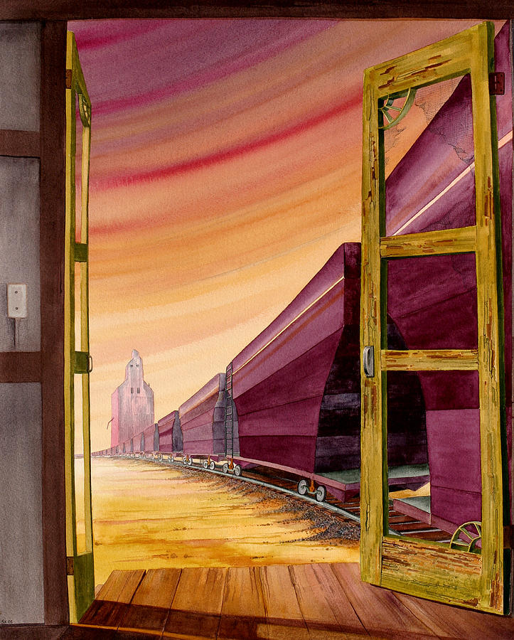 Train Painting - Screen Door by Scott Kirby