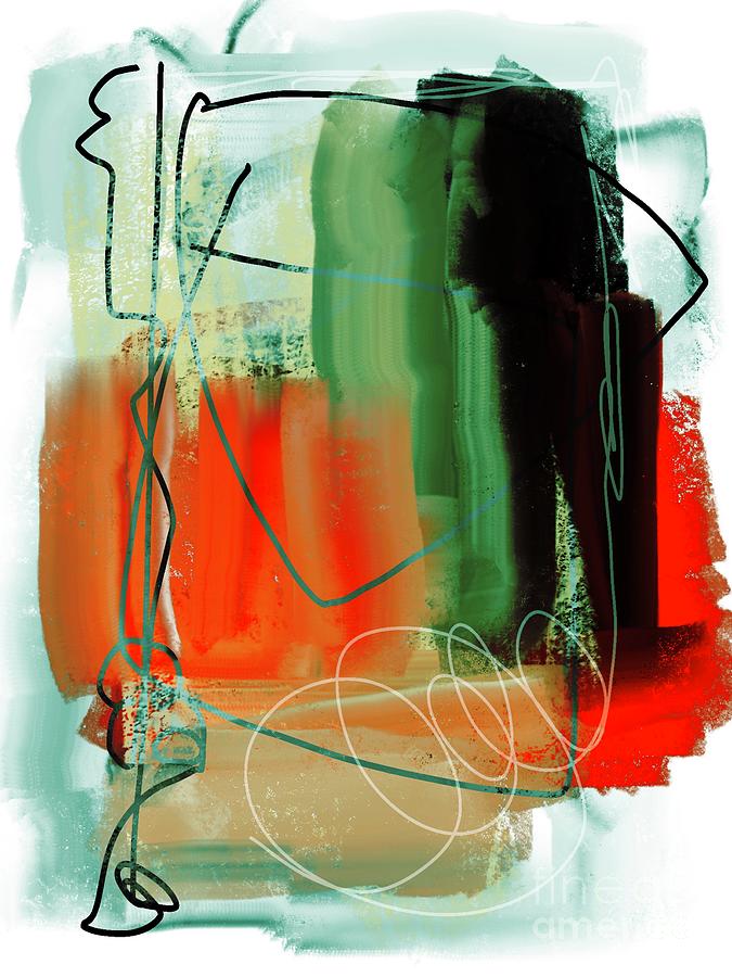 Scribble Abstract Line And Color Painting