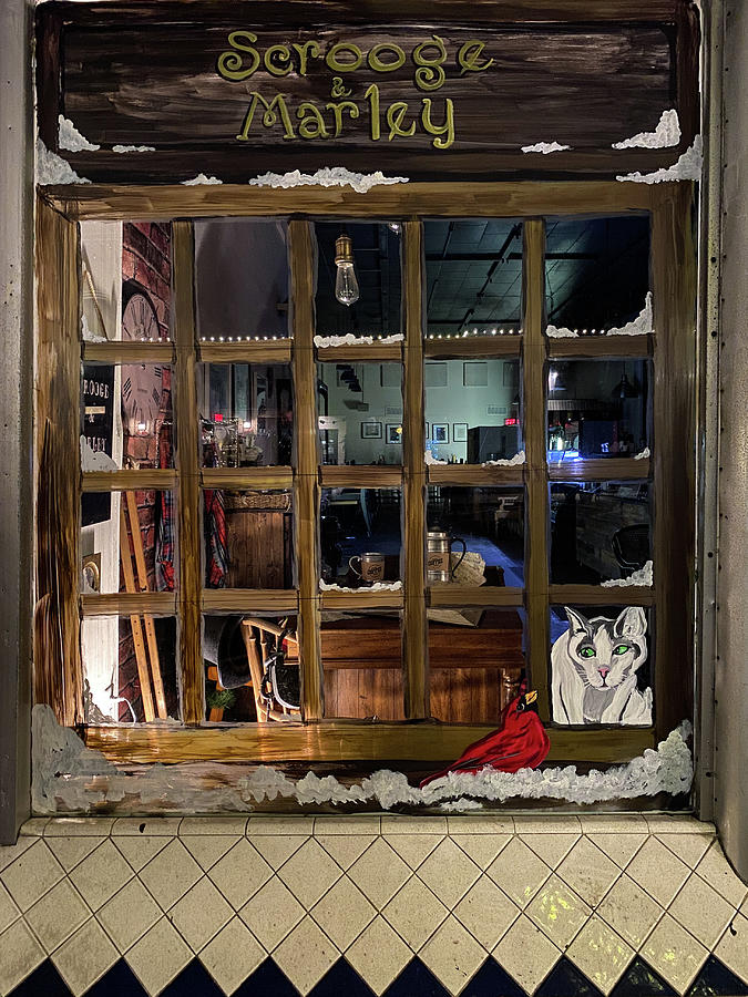 Scrooge and Marley Window Display, Amelia Island Christmas, Florida by Dawna Roaming Near and Far Scrooge and Marley Window Display, Amelia Island Christmas, Florida by Dawna Roaming Near and Far