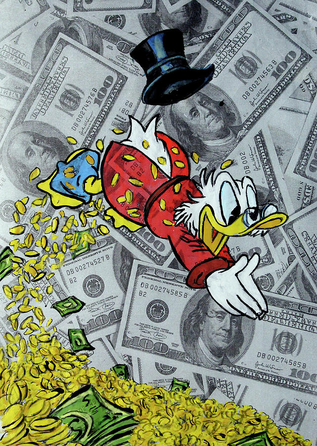 Scrooge McDuck 02 Drawing by Sledjee Art - Pixels