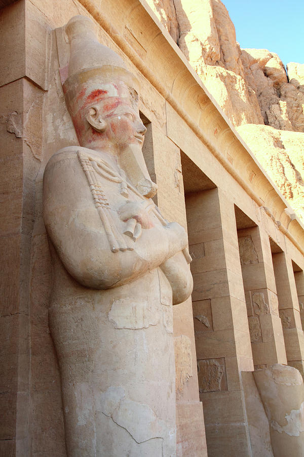 Sculpture of Egypt Queen Hatshepsut in Luxor Photograph by Mikhail Kokhanchikov