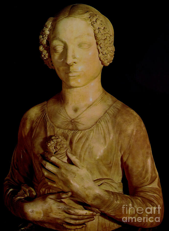 Sculpture of the Lady of the Primroses by Andrea del Verrocchio ...