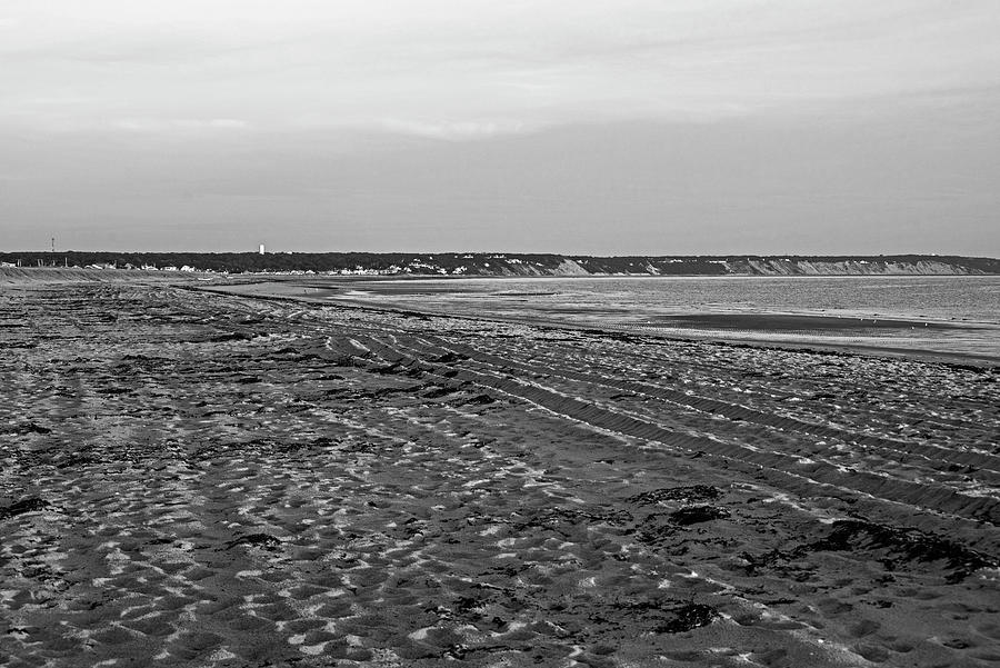 Scusset Beach State Reservation Sunrise Sandwich MA Cape Cod Morning Light Sunrise Black and White Photograph by Toby McGuire