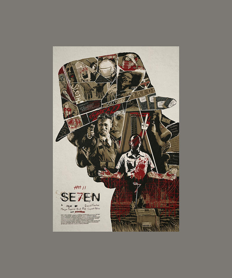 Se7en Movie Poster Active tumblr green Painting by Finley Lewis | Fine ...