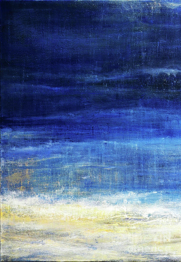 Abstract Painting - Sea abstract painting by Green Palace Abstract Painting - Sea abstract painting by Green Palace