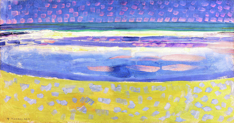 Sea after sunset - Digital Remastered Edition Painting by Piet Mondrian