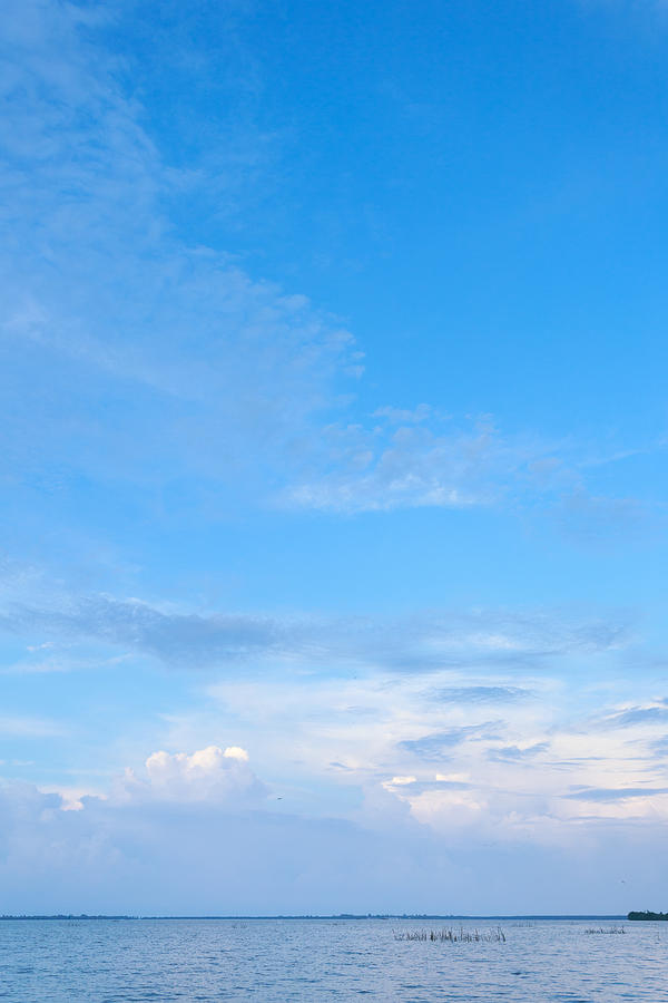 Sea and Blue Sky Background Photograph by Arthit_Longwilai