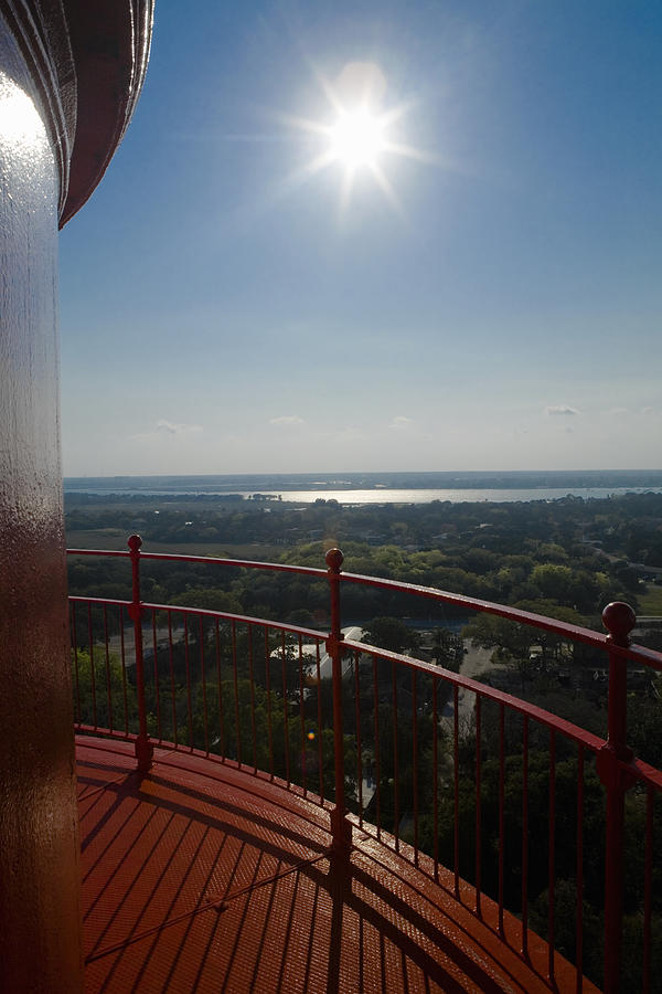 Sea as viewed from a lighthouse, St. Augustine Lighthouse And Museum, St. Augustine, Florida, USA Photograph by Glowimages