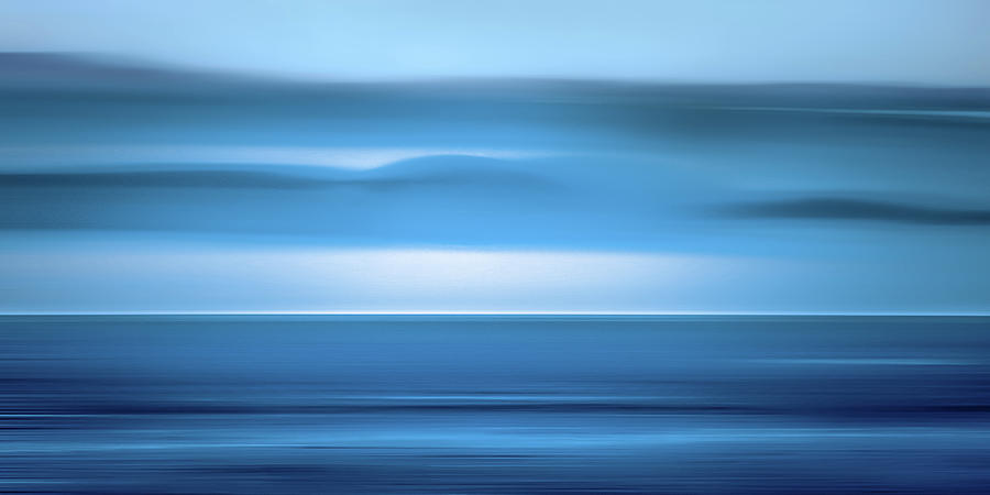 Abstract Photograph - Sea Blue by Don Schwartz
