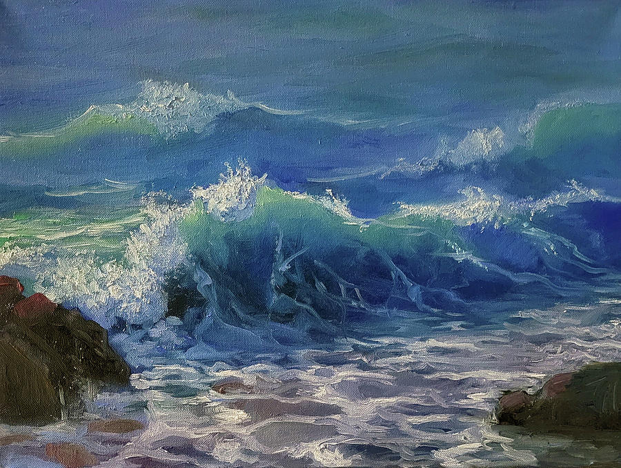 Sea Painting - Sea breeze by Alena De Ploti