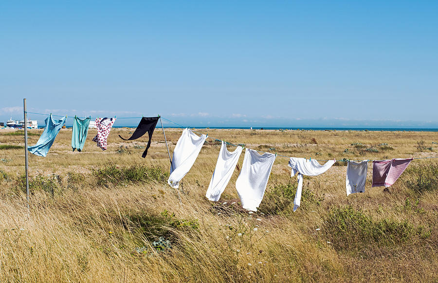 Sea-Breeze Laundry Photograph by Susan Walker