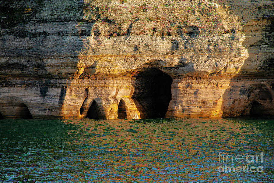 Sea Cave at Pictured Rocks Two Photograph by Bob Phillips