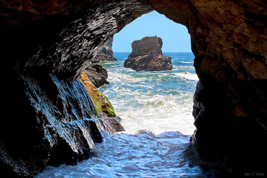 Sea Cave - California Coast Photograph by Mark Tisdale