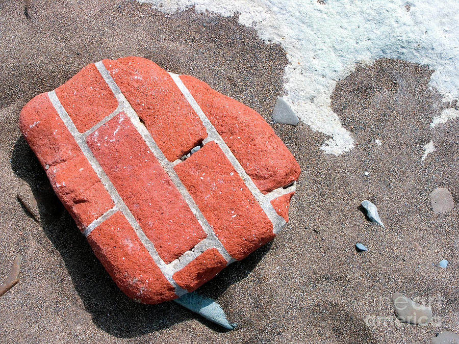 Sea eroded bricks Photograph by Robert Douglas