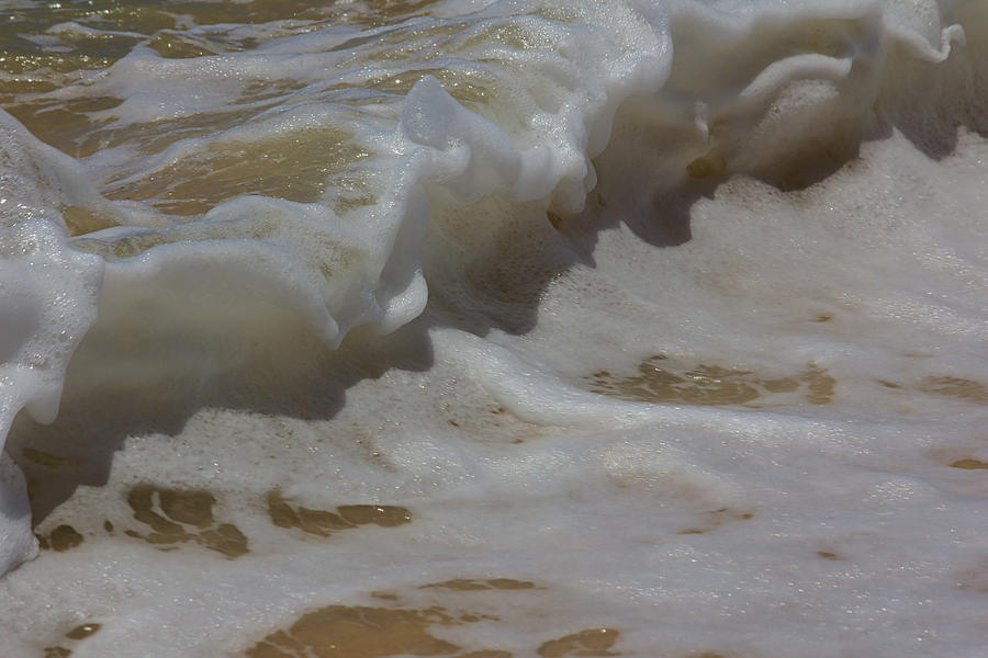 Sea Foam on a Breaking Wave Photograph by Jeremy Hayden