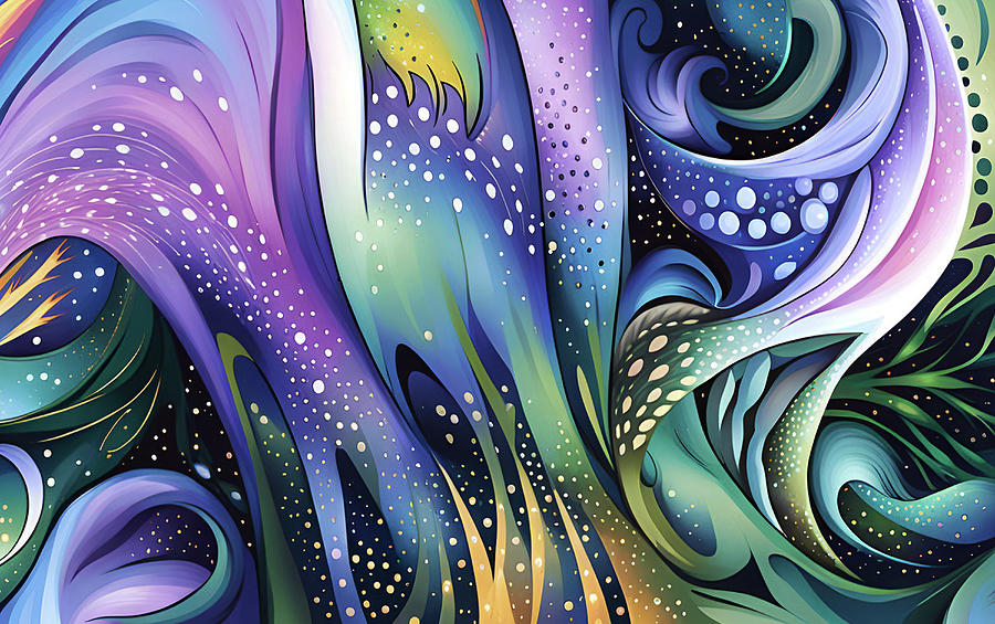 Seafoam Spray and Waves Digital Art by Grace Iradian