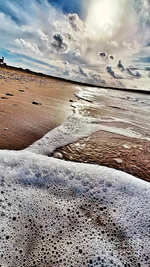 Sea Foam Wave, Sun and Beach Photograph by Lidija Ivanek - SiLa