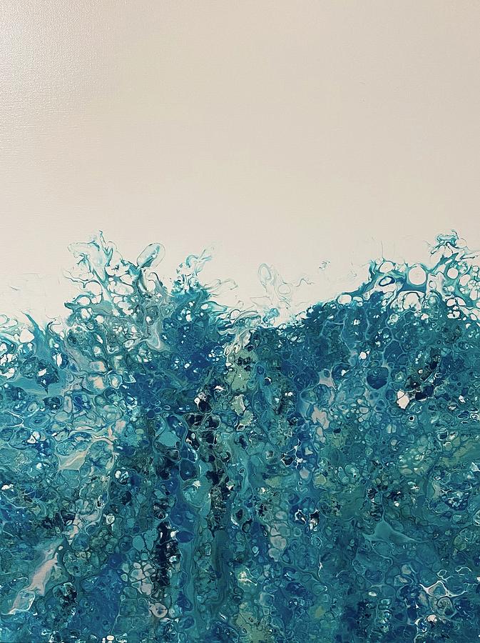 Sea Glass Splash  Painting by Robin Smith