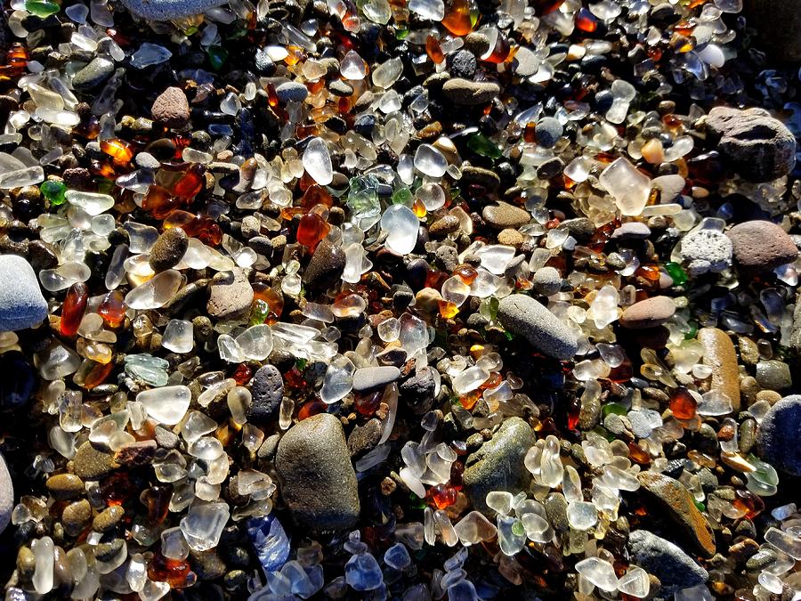 Sea Glass Treasures on the Beach Photograph by Kathleen Bishop