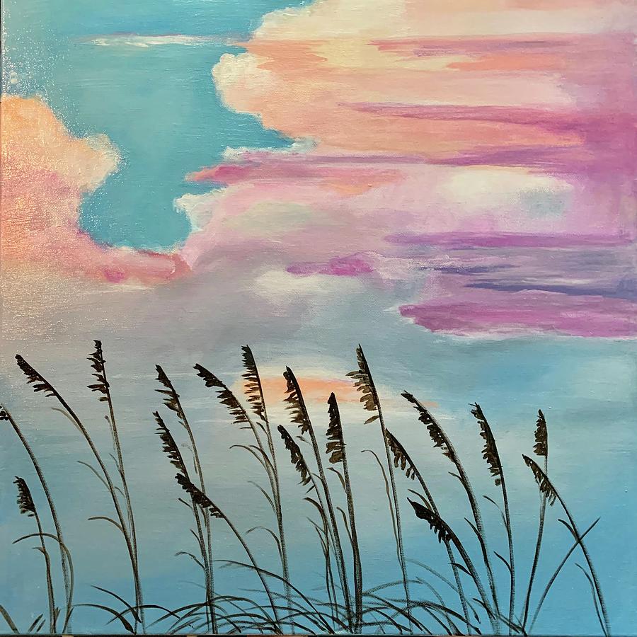 Sea grass Painting by Lynn Shaffer