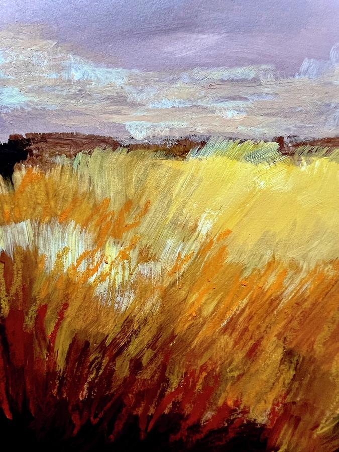 Sea Grass Painting by Nancy Merkle