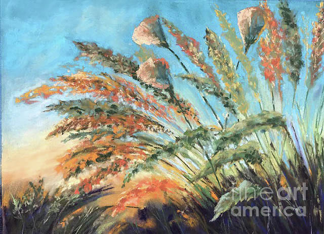 Sea Grass Painting by Vicki Brevell