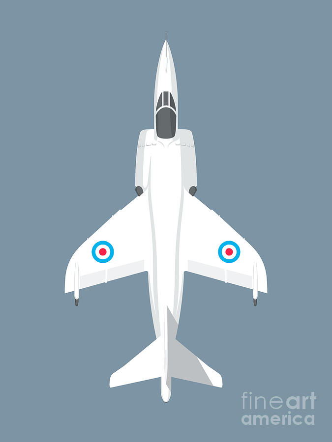 Jet Digital Art - Sea Harrier Jet Aircraft - Slate by Organic Synthesis