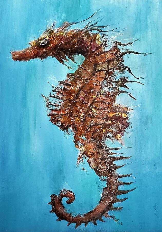 Sea Horse Painting by John Henne