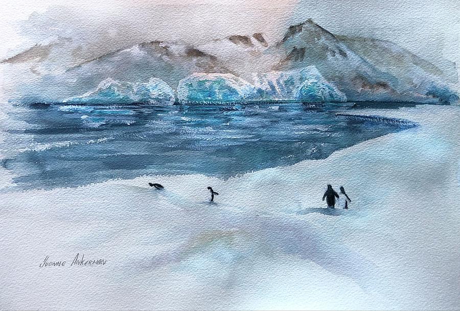 Sea ice Painting by Yvonne Ankerman
